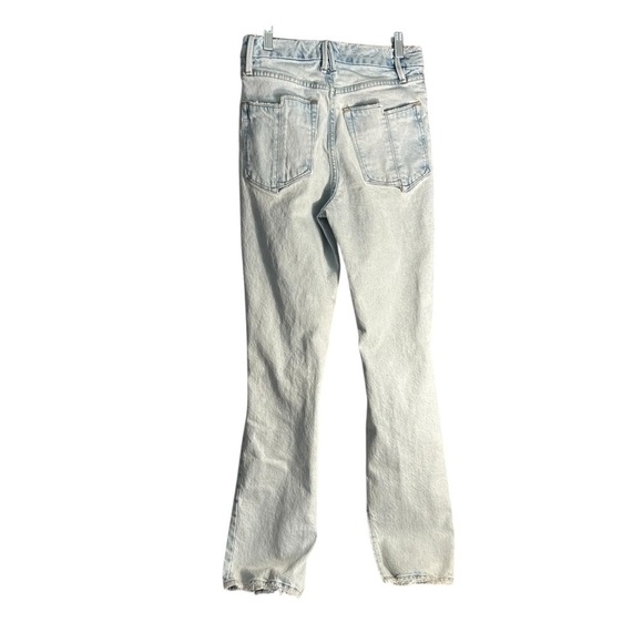 Good American Distressed Bootcut Split Hem Jeans Sz 2/26 - Picture 2 of 16